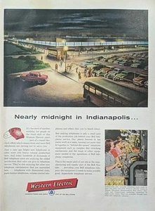 Anuncio impreso Western Electric Bell Telephone System 1955 Teléfono niñas - Imagen 1 de 1