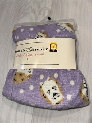 Bobbie Brooks Ladies Sleep Pants | Large | Super Soft Purple Hedgehog - Image 1 of 4
