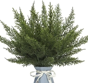 24 PCS Artificial Pine Needle Branches 12.4" Greenery Stems Xmas Crafts - Picture 1 of 3