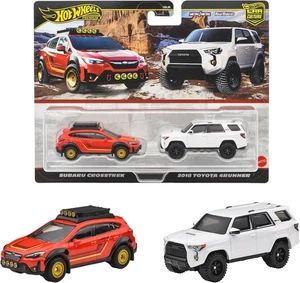 PSL Hot Wheels Premium 2-Pack Subaru Crosstrek / 2018 Toyota 4Runner JBK98 - Picture 1 of 4