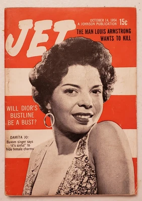 Jet Magazine October 14 1954 Damita Jo~School Integration~Willie Mayes~Baseball - Image 1 of 4