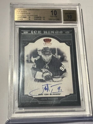 JOHN TAVARES 2011-12 Panini ICE KINGS #14 Auto 77/99 Tarjeta, BGS 10 (Por favor, lea) Foto 1 de 2