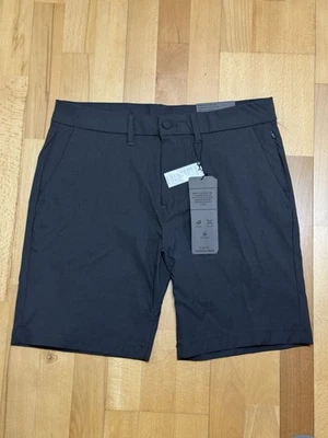 Kenneth Cole Para Hombres Talla 32 The Tech Corto Obsidiana Negro Calce Ajustado Elastizado Golf Foto 1 de 4