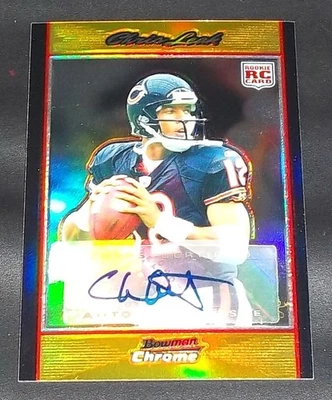 (#/50) SP Rc GOLD Refractor Chris Leak Auto 2007 Bowman Chrome Rookie Autograph - Image 1 of 4