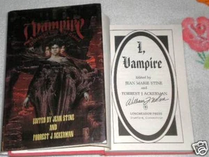 I, Vampire by Jean Marie Stine  *SIGNED*  - Picture 1 of 1