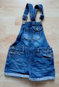 Kurze Jeans-Latzhose Mädchen Größe 116 Farbe Blau - Bild 1 von 2