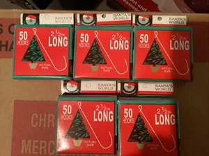 Kurt Adler Ganci Ornamento Mondo di Babbo Natale 2/12 in Lungo 5 Scatole da 50~ Nuovi - Foto 1 di 2