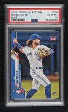 2020 Topps UK Edition Blue /75 Bo Bichette #200 PSA 10 GEM MT Rookie RC