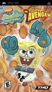 SpongeBob SquarePants The Yellow Avenger (Sony PSP) UMD Only! Tested / Works! - Picture 1 of 2