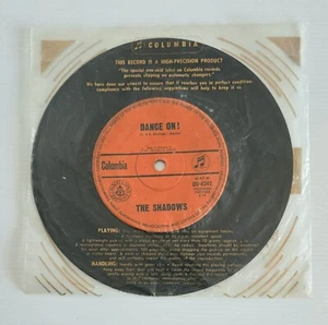 THE SHADOWS " ALL DAY/DANCE ON" AU EDITION BLACK SP - Picture 1 of 2