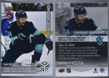 2022-23 Upper Deck Game Dated Moments /1199 Shane Wright #26 Rookie RC