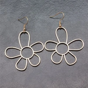 Woman Fashion 10 Pairs K C Gold Flower Earring Eardrop C14641 - Picture 1 of 2