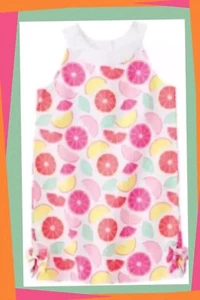 NWT 8 Gymboree “FRUIT PUNCH” Cotton Sleeveless COLORFUL SLICES CITRUS DRESS! - Picture 1 of 2