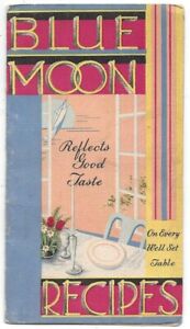 Art Deco Influenced Recipe Book - Blue Moon Cheese Products of Minneapolis, MN