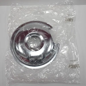 GE Genuine Renewal Part - WB32X10013 8 Inch Chrome Burner Drip Pan - OEM, New - Picture 1 of 7