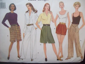 Vintage Vogue Muster 1383 Shorts & Hosen verschiedene Größen 6-8-10 UC/FF 1990er Neu aus altem Lagerbestand - Bild 1 von 4