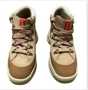 Sorel ONA 503 Damen Mid-Top Sneakers Stiefel hellbraun Wildleder Größe 8 Keramik - Bild 1 von 6