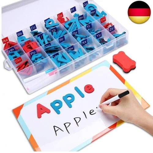 Hautton Magnetische Buchstaben und Zahlen, Magnetbuchstaben ABC Alphabet Set - Bild 1 von 4