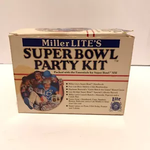 Super Bowl XXI Miller Lite's Super Bowl Party Set in OVP - Bild 1 von 6