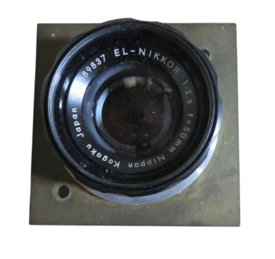 Lente de ampliación Nikon EL-Nikkor 50 mm f/2,8 con placa de montaje - Hecho en Japón - Limpio Foto 1 de 4