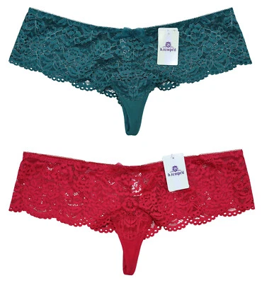 B.tempt'd Floral Encaje Ciao Bella Tanga Panty Cintura Ancha Ropa Interior Para Mujer Nuevo con Etiquetas Foto 1 de 4