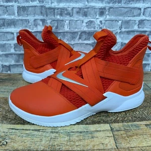 Nike LeBron Soldier 12 TB Orange White Silver AT3872-805 Mens size 14 New Rare - Picture 1 of 11