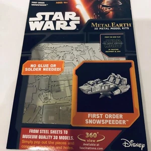 Kit Modelo Metal Tierra 3D Metal - Star Wars Primer Orden Snowspeeder (Nuevo y Precintado) - Imagen 1 de 3