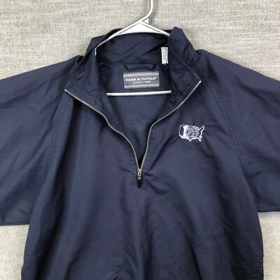 Page & Tuttle Hombres M Azul Golf Convertible Chaqueta Cortavientos Manga Cremallera Foto 1 de 4