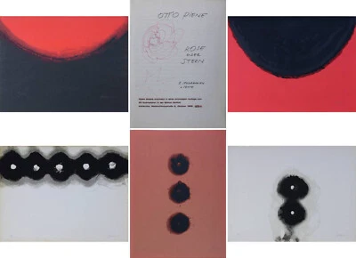 Otto Piene handsigniert nummeriert 23/30 "Rose oder Stern" mit 5 Serigraphien - Bild 1 von 4