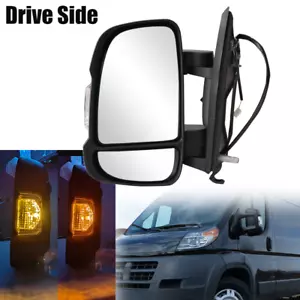 Espejo retrovisor con luz de señal lado izquierdo para conductor RAM ProMaster 1500 2500 3500 2014-23 - Imagen 1 de 15