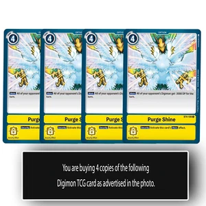 Purge Shine - BT4-106 - Common Digimon TCG Card Playset Yellow - Picture 1 of 1
