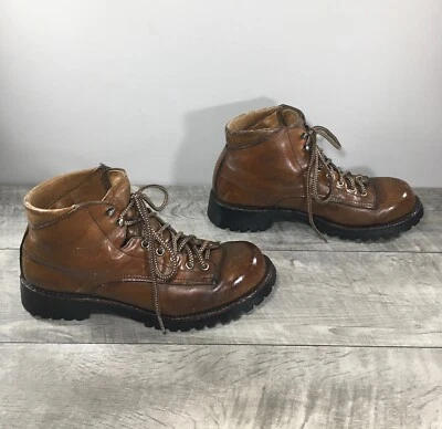 Сделано в США туризм кожи турист Stomper рюкзак женские ботинки размер 9 винтажный - Изображение 1 из 4