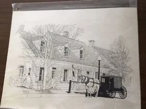 Myrtle Tremblay Reproduktion DRUCK 11 x 14 Amish Buggy Mueller House - Bild 1 von 6