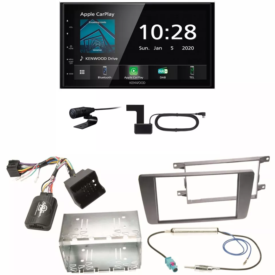 Kenwood DMX5020DABS Android Auto CarPlay Einbauset für Skoda Octavia 2 Yeti 5L - Bild 1 von 1