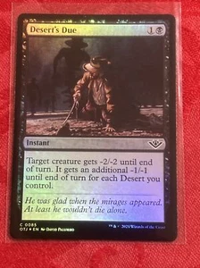 FOIL MTG - Desert's Due - Outlaws of Thunder Junction 85 Mint FOIL - Imagen 1 de 7
