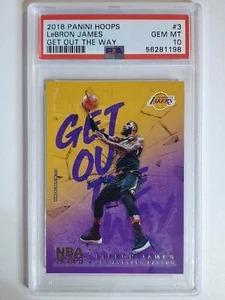 2018 Panini NBA Hoops Lebron James #3 Get Out Of The Way - PSA 10 - Picture 1 of 2