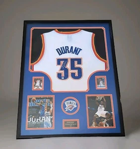 KEVIN DURANT Signed Framed Jersey Authenticated + COA Oklahoma City Thunder - Picture 1 of 7