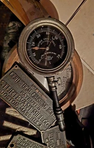 Antique LINCOLN IRON WORKS Rutland Vt Altitude Indicator c1910 - Bild 1 von 9
