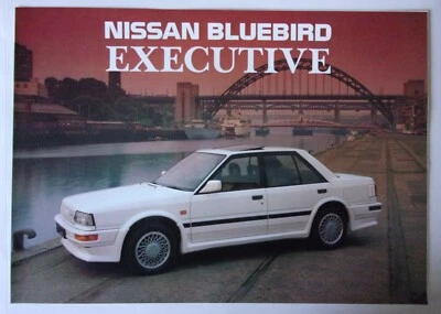NISSAN BLUEBIRD EXECUTIVE orig 1980s UK Mkt LARGE FORMAT Sales Brochure - Image 1 of 3