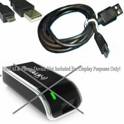 72" Power Cable 6' HD 3A USB 6 FOOT Cable Cord Fits NetTalk DUO II Phone Device - Image 1 of 3