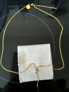Purelei Kette Gold mit weißem Stein wie neu nie getragen - Bild 1 von 5