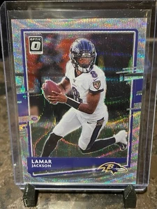 Lamar Jackson 2020 Panini Donruss Optic Silver Wave Prizm #11 /199 - Picture 1 of 1