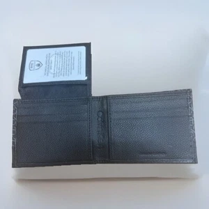 Cartera de cuero con solapa central con logotipo de firma de Calvin Klein para hombre - TOTALMENTE NUEVA - - Imagen 1 de 3