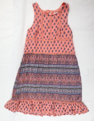 Xhilaration Girls Youth XL (14/16) Paisley Deer Skull Print Sleeveless Dress - Image 1 of 4