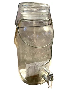 Home Essentials Mason Jar style Beverage Dispenser Gallon size - Picture 1 of 8