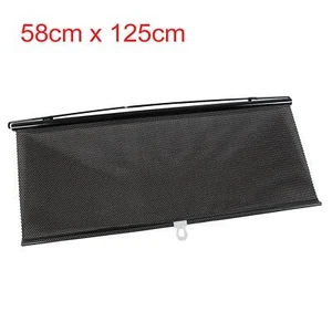 Versenkbare Auto Fenster Sonnenblende Visor Windschutzscheibe Rollo 58cmx125cm - Bild 1 von 6