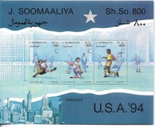 #9207 SOMALIA 1994 SOCCER FOOTBALL WORLD CUP USA 94 S/S YVBL 59 MNH