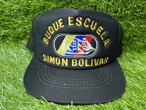 Vintage Frazzani Sport Buque Escuela Simon Bolivar SnapBack Mütze Venezuela schwarz - Bild 1 von 10