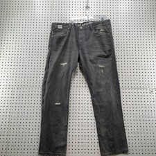 Cult Of Individuality Denim Jeans Men's Size Fits 43X32.5 Hagen Relaxed Distress