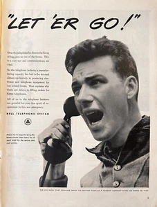 Klingel Telefonanlagen s/w Printanzeige 1944, 2. Weltkrieg Ära Werbung - Bild 1 von 1